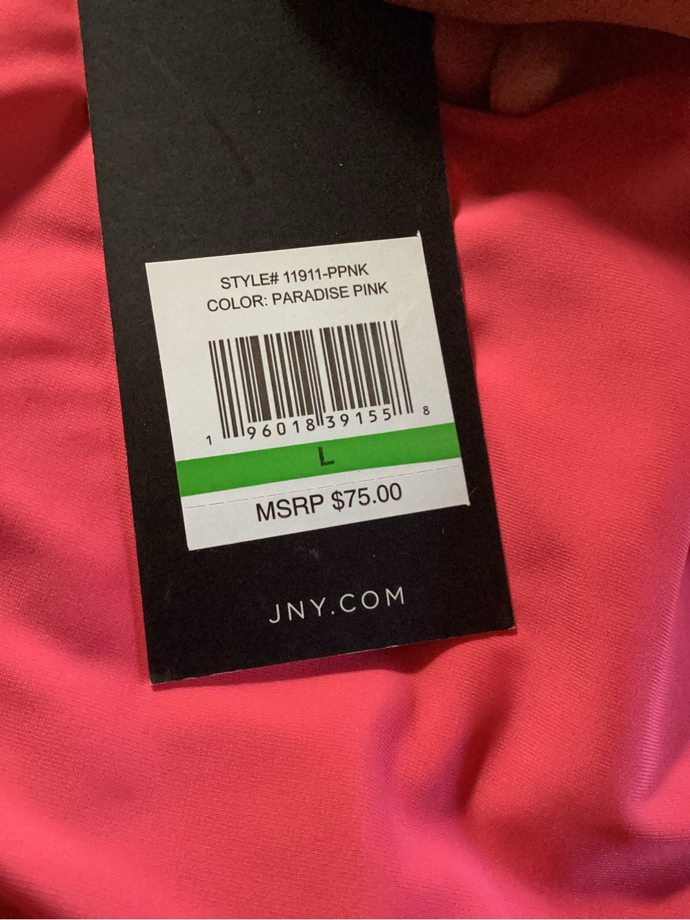 Jones New York Bright Paradise Pink One-Piece Swimsuit